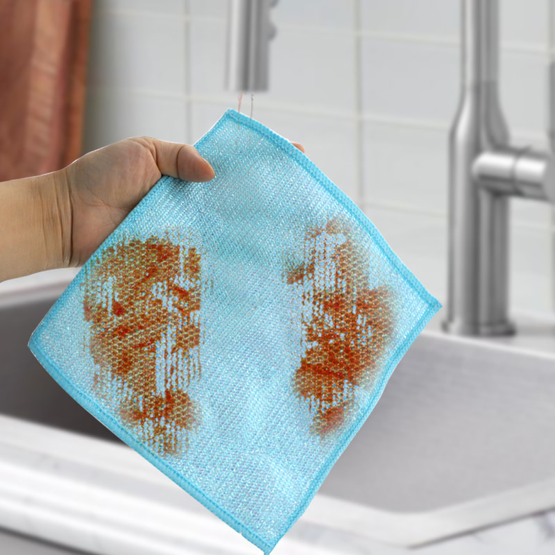 Kuiva ja märkä hopeakuitukangas, värillinen silkkibambukuiduinen hankausliina